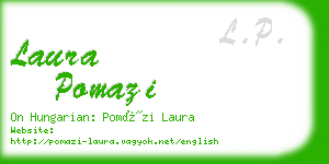 laura pomazi business card